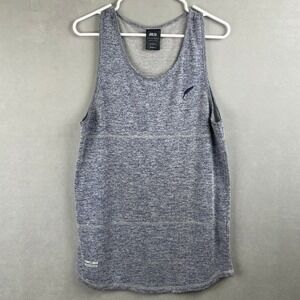 Publish Brand Mens M Blue Space Dye Tank Top Feather Logo Soft Sleeveless Shirt